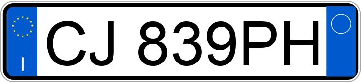 Numer rejestracyjny CJ839PH posiada FIAT Punto 3a serie