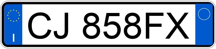 Numer rejestracyjny CJ858FX posiada MERCEDES Classe C