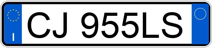 Numer rejestracyjny CJ955LS posiada PEUGEOT 206