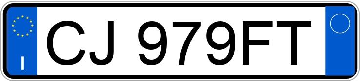 Numer rejestracyjny CJ979FT posiada FIAT Panda 2a serie