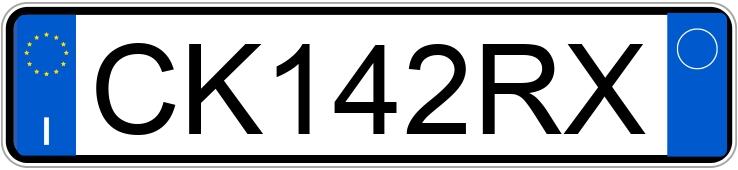 Numer rejestracyjny CK142RX posiada BMW Serie 3