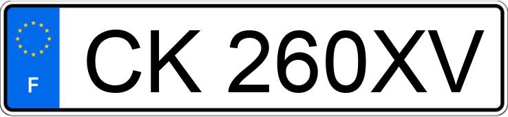 Numer rejestracyjny CK260XV posiada FIAT 500 Numer rejestracyjny CK260XV posiada FIAT 500