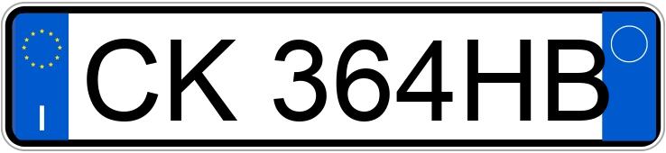 Numer rejestracyjny CK364HB posiada SMART fortwo 1a serie