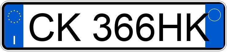 Numer rejestracyjny CK366HK posiada FIAT Panda 2a serie