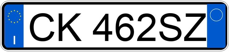 Numer rejestracyjny CK462SZ posiada RENAULT Megane 2a serie