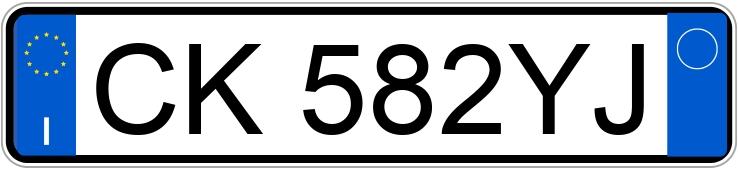 Numer rejestracyjny CK582YJ posiada RENAULT Clio 2a serie