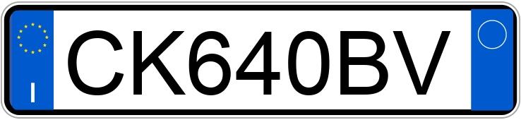 Numer rejestracyjny CK640BV posiada OPEL Corsa 3a serie