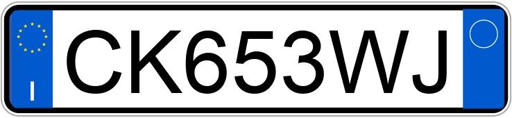Numer rejestracyjny CK653WJ posiada FIAT Punto 3a serie Numer rejestracyjny CK653WJ posiada FIAT Punto 3a serie