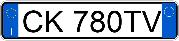 Numer rejestracyjny CK780TV posiada HYUNDAI Getz