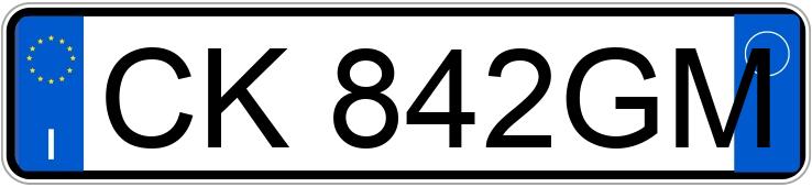 Numer rejestracyjny CK842GM posiada FIAT Punto 3a serie