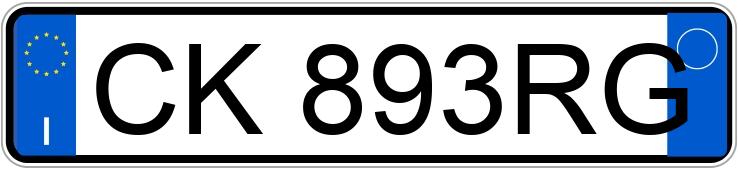 Numer rejestracyjny CK893RG posiada VOLKSWAGEN Golf 5a serie