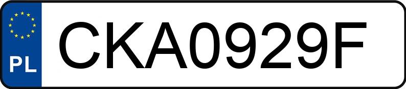 Numer rejestracyjny CKA 0929F posiada Yaris  - CKA0929F
