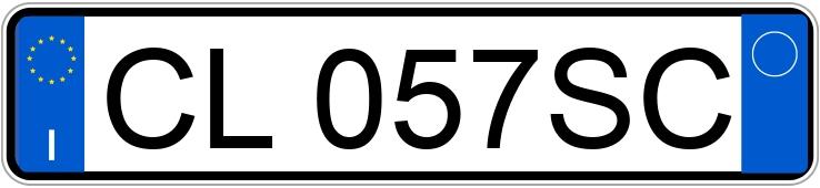 Numer rejestracyjny CL057SC posiada NISSAN X-Trail 1a serie