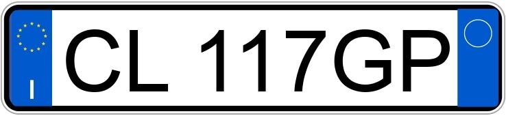 Registreringsnummeret CL117GP har Mini Cooper