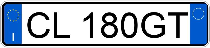 Numer rejestracyjny CL180GT posiada OPEL Agila 1a serie