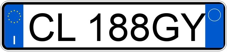 Numer rejestracyjny CL188GY posiada LANCIA Ypsilon