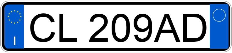 Numer rejestracyjny CL209AD posiada TOYOTA Corolla