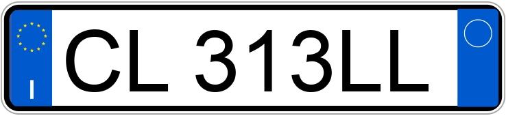 Numer rejestracyjny CL313LL posiada AUDI A3 2a serie