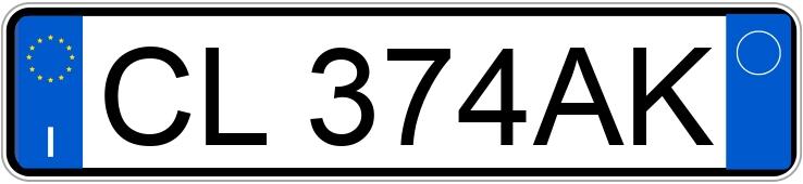 Numer rejestracyjny CL374AK posiada FIAT Punto 3a serie