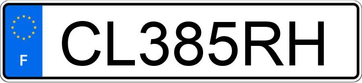 Numer rejestracyjny CL385RH posiada PEUGEOT J5