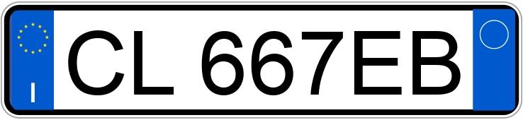 Numer rejestracyjny CL667EB posiada FIAT Punto 3a serie