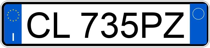 Numer rejestracyjny CL735PZ posiada FIAT Panda 2a serie Numer rejestracyjny CL735PZ posiada FIAT Panda 2a serie
