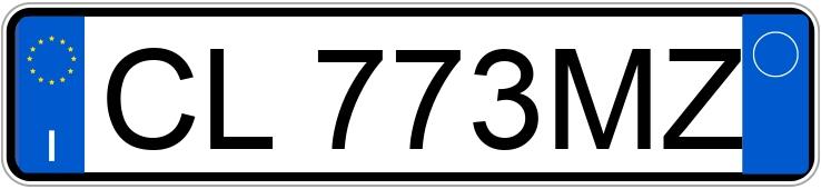 Numer rejestracyjny CL773MZ posiada TOYOTA Yaris