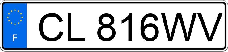 Numer rejestracyjny CL816WV posiada CITROEN C3 II