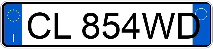 Numer rejestracyjny CL854WD posiada FORD Focus 1a serie