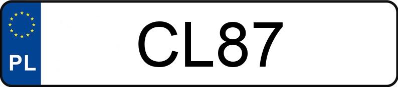 Numer rejestracyjny CL 87 posiada LINCOLN Navigator 5.4 - CL87