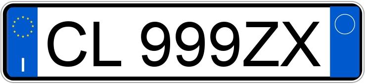 Numer rejestracyjny CL999ZX posiada FIAT Punto 3a serie Numer rejestracyjny CL999ZX posiada FIAT Punto 3a serie