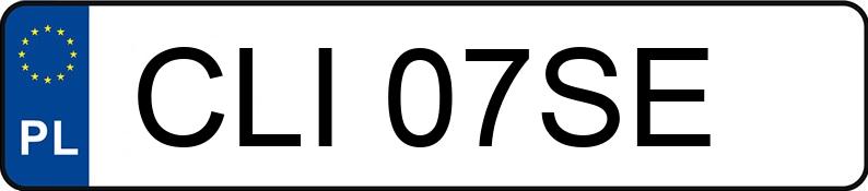 Numer rejestracyjny CLI 07SE posiada MERCEDES-BENZ 123 - CLI07SE