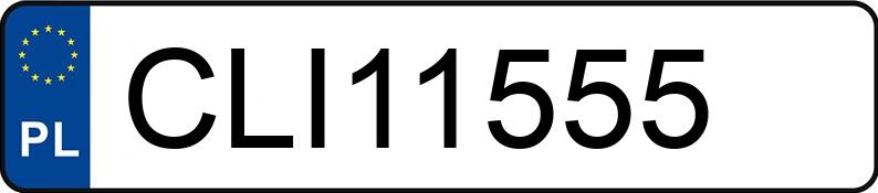 Numer rejestracyjny CLI 11555 posiada RENAULT KOLEOS - CLI11555 Numer rejestracyjny CLI 11555 posiada RENAULT KOLEOS - CLI11555