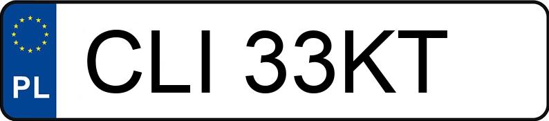 Numer rejestracyjny CLI 33KT posiada OPEL ASTRA F 1.6 KAT - CLI33KT Numer rejestracyjny CLI 33KT posiada OPEL ASTRA F 1.6 KAT - CLI33KT