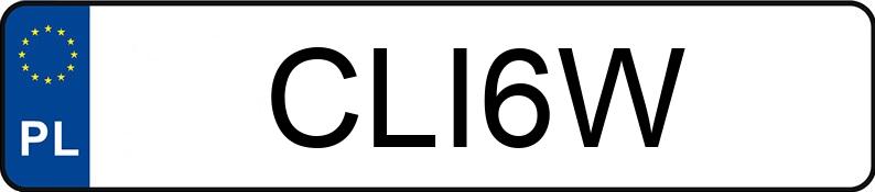 Numer rejestracyjny CLI 6W posiada BMW 535i Kat. E34 535i Kat. E34 - CLI6W