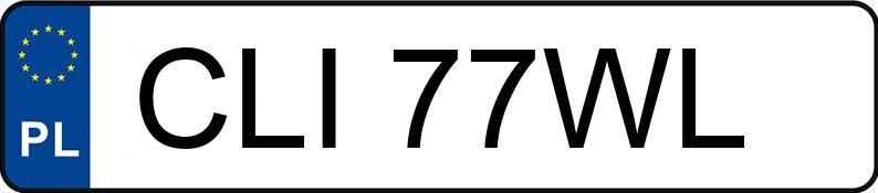 Numer rejestracyjny CLI 77WL posiada OPEL MERIVA-A 1.6 KAT - CLI77WL