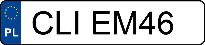 Numer rejestracyjny CLI EM46 posiada VOLKSWAGEN GOLF V - CLIEM46 Numer rejestracyjny CLI EM46 posiada VOLKSWAGEN GOLF V - CLIEM46