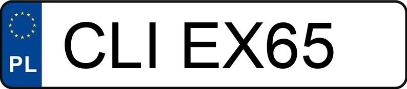 Numer rejestracyjny CLI EX65 posiada VOLKSWAGEN GOLF - CLIEX65