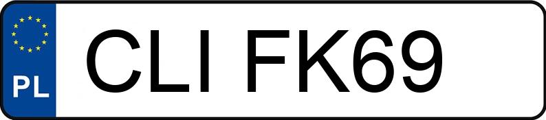 Numer rejestracyjny CLI FK69 posiada BMW 320 Diesel Kat. MR`01 E3 E46 320 Diesel Kat. MR`01 E3 E46 - CLIFK69