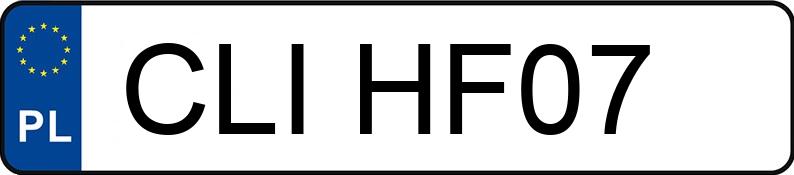 Numer rejestracyjny CLI HF07 posiada AUDI A6 3.0 Kat. MR`02 E3 4B A6 3.0 Kat. MR`02 E3 4B - CLIHF07