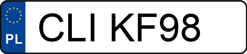 Numer rejestracyjny CLI KF98 posiada VOLKSWAGEN TOURAN - CLIKF98 Numer rejestracyjny CLI KF98 posiada VOLKSWAGEN TOURAN - CLIKF98
