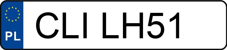 Numer rejestracyjny CLI LH51 posiada CHRYSLER SEBRING 2,0 KAT - CLILH51
