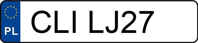 Numer rejestracyjny CLI LJ27 posiada VOLKSWAGEN GOLF - CLILJ27 Numer rejestracyjny CLI LJ27 posiada VOLKSWAGEN GOLF - CLILJ27