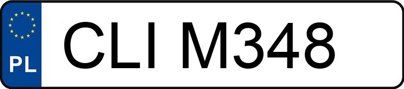 Numer rejestracyjny CLI M348 posiada BMW - CLIM348 Numer rejestracyjny CLI M348 posiada BMW - CLIM348