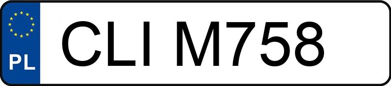 Numer rejestracyjny CLI M758 posiada VOLKSWAGEN GOLF - CLIM758