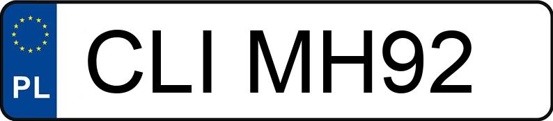 Numer rejestracyjny CLI MH92 posiada SEAT IBIZA - CLIMH92 Numer rejestracyjny CLI MH92 posiada SEAT IBIZA - CLIMH92