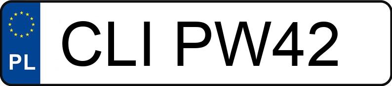 Numer rejestracyjny CLI PW42 posiada VOLKSWAGEN PASSAT - CLIPW42