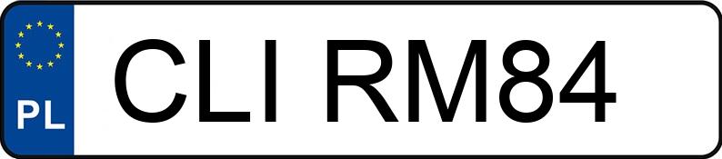Numer rejestracyjny CLI RM84 posiada BMW 316i Compact Kat. E36 316i Compact Kat. E36 - CLIRM84