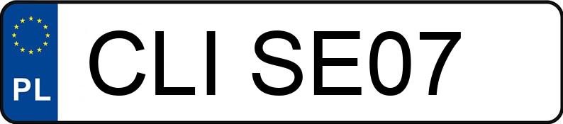 Numer rejestracyjny CLI SE07 posiada VOLKSWAGEN BORA - CLISE07 Numer rejestracyjny CLI SE07 posiada VOLKSWAGEN BORA - CLISE07