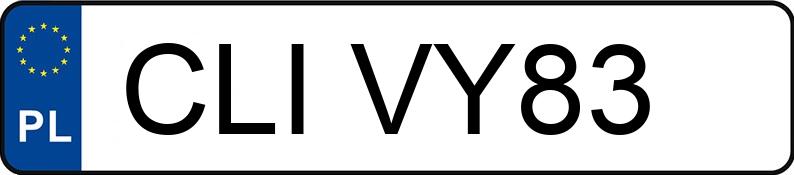 Numer rejestracyjny CLI VY83 posiada OPEL COMBO-C - CLIVY83 Numer rejestracyjny CLI VY83 posiada OPEL COMBO-C - CLIVY83